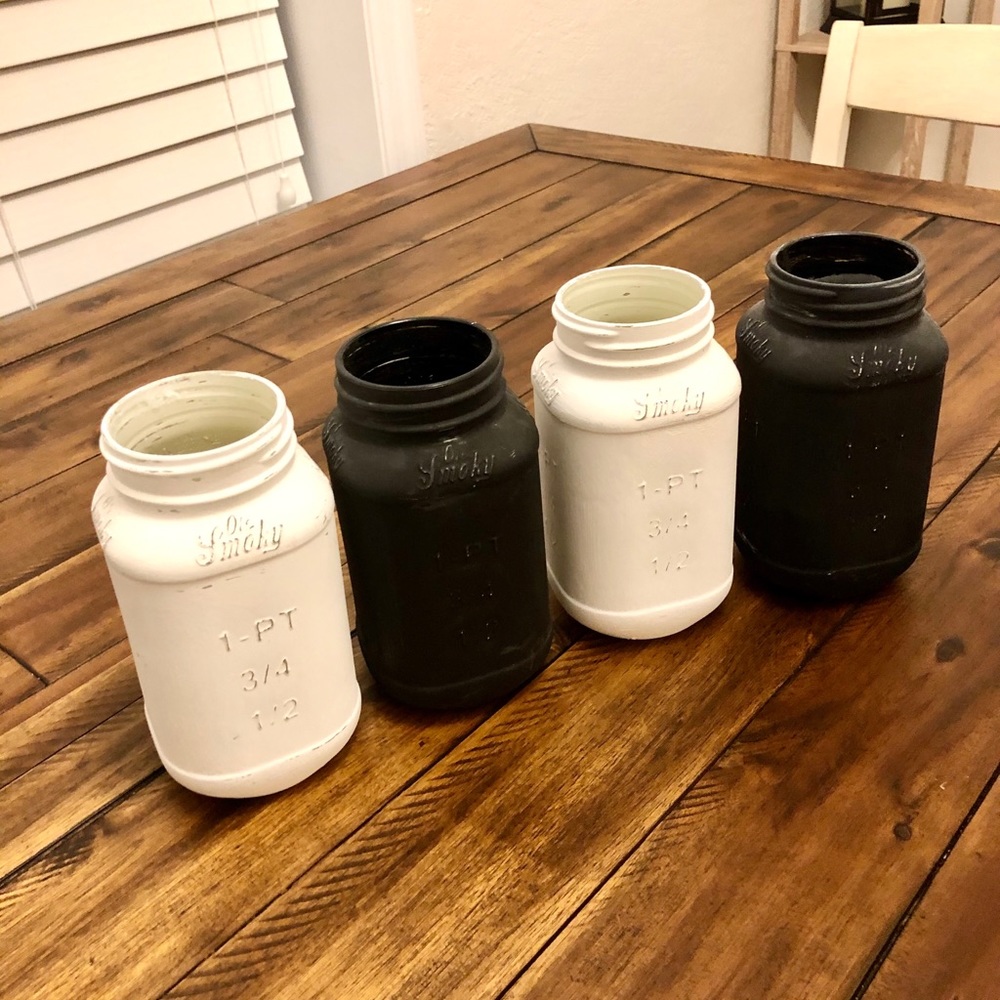 Painted Ole Smokey Moonshine Mason Jars - Picture 7 of 8
